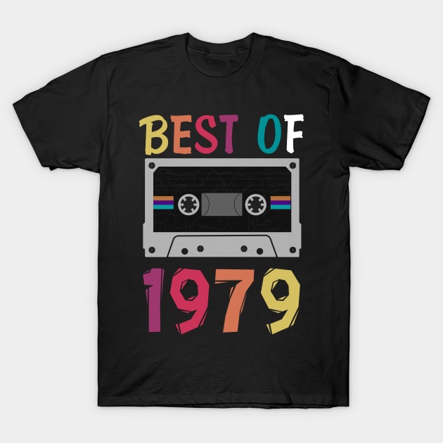 40th Birthday Shirt For Men & Woman - 1979 T-Shirt - Gift For 40 Years Olds - Vintage 1979 Tee - 40 B-Day Shirts- Retro Cassette 1979 T-Shirt by Rosomyat